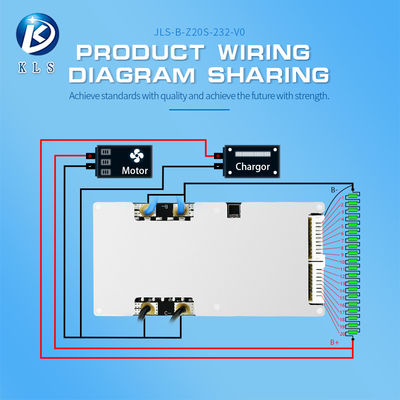 Custom Li-Ion Lifepo4 NMC Sodium Battery BMS With Balance 6S-16S 20A-60A