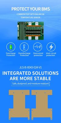 KLS 48v Lithium Ion Battery Bms 14.6v 4~24s 200a Bms With The Balance Function Different Charge And Discharge Port