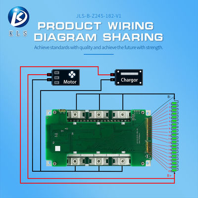 94.8V 6-24S Balance Sodium Ion Battery BMS 60A 80A 100A For Motorcycle And Tricycle