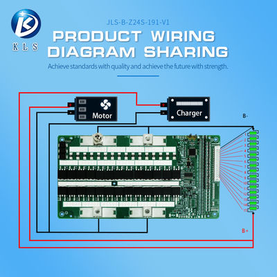 High Power E-Motorcycle BMS 90A 100A Lifepo4 Li-Ion NMC Battery BMS 16S 20S 24S 80A