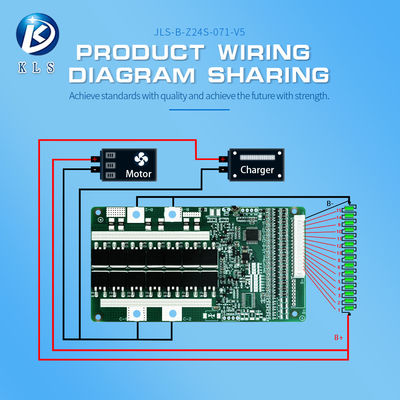 Battery Management System 6-24S 80A High Voltage 48v 100ah 3kw 5kw Lithium Lifepo4 Bms