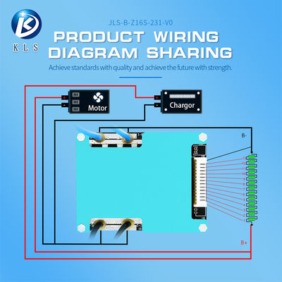 Sightseeing Car E-Motorcycle BMS Board 6s-16s 20a-60a For Lifepo4 Li-Ion Battery