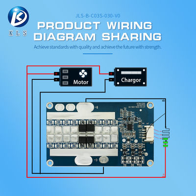 KLS Electric Bicycle Factory Produced Bms 3s 12v Common Port Lifepo4 Battery Management System