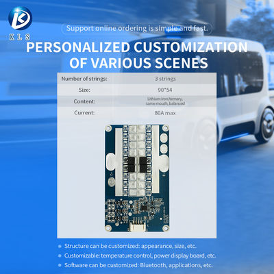 KLS Electric Bicycle Factory Produced Bms 3s 12v Common Port Lifepo4 Battery Management System