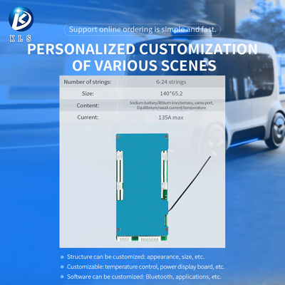 KLS 13s 14s 15s 16s 50a 60a 70a Battery Motorcycle Bms Li-ion Lithium Ion Bms For Lithium Battery