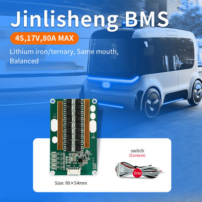 KLS LFP BMS for E-bike & Solar Storage: 4S 12V, 10A - 80A - Advanced Lithium Battery Management System
