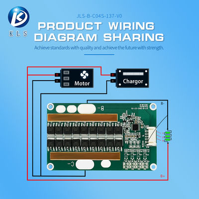 KLS LFP BMS for E-bike & Solar Storage: 4S 12V, 10A - 80A - Advanced Lithium Battery Management System