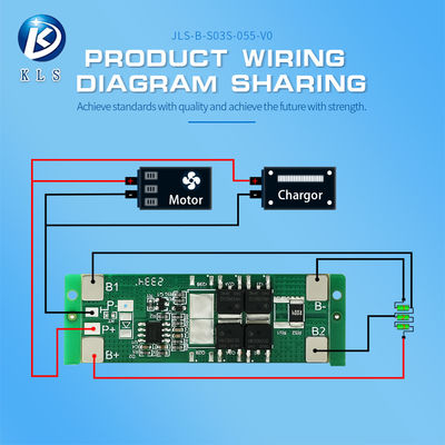 Custom 3S 10A 11.1V-12.6V Lithium Battery BMS 18650 Battery Protection Board
