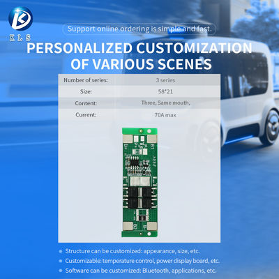 Custom 3S 10A 11.1V-12.6V Lithium Battery BMS 18650 Battery Protection Board