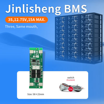Custom 3S 10A 11.1V-12.6V Lithium Battery BMS 18650 Battery Protection Board