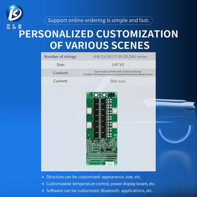 OEM 16S-24S Bms Board For Lithium Ion Battery Pack In Electric Scooter & Motorcycles