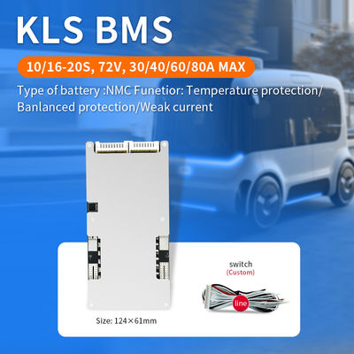 NCM LiFePO4 Li-Ion BMS Board 18650 3.7V 60AH Battery Pack 20S 30A - 80A BMS System