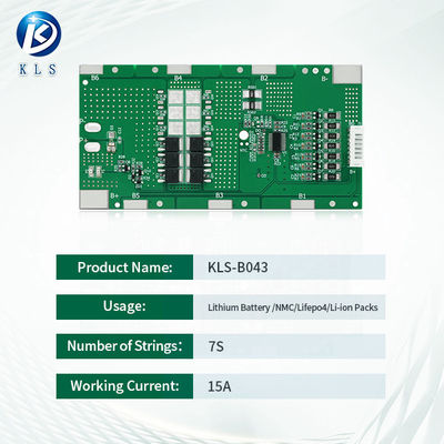 7S 24V 10A/15A Li-ion 18650 Battery Charge BMS Board with Balance Function